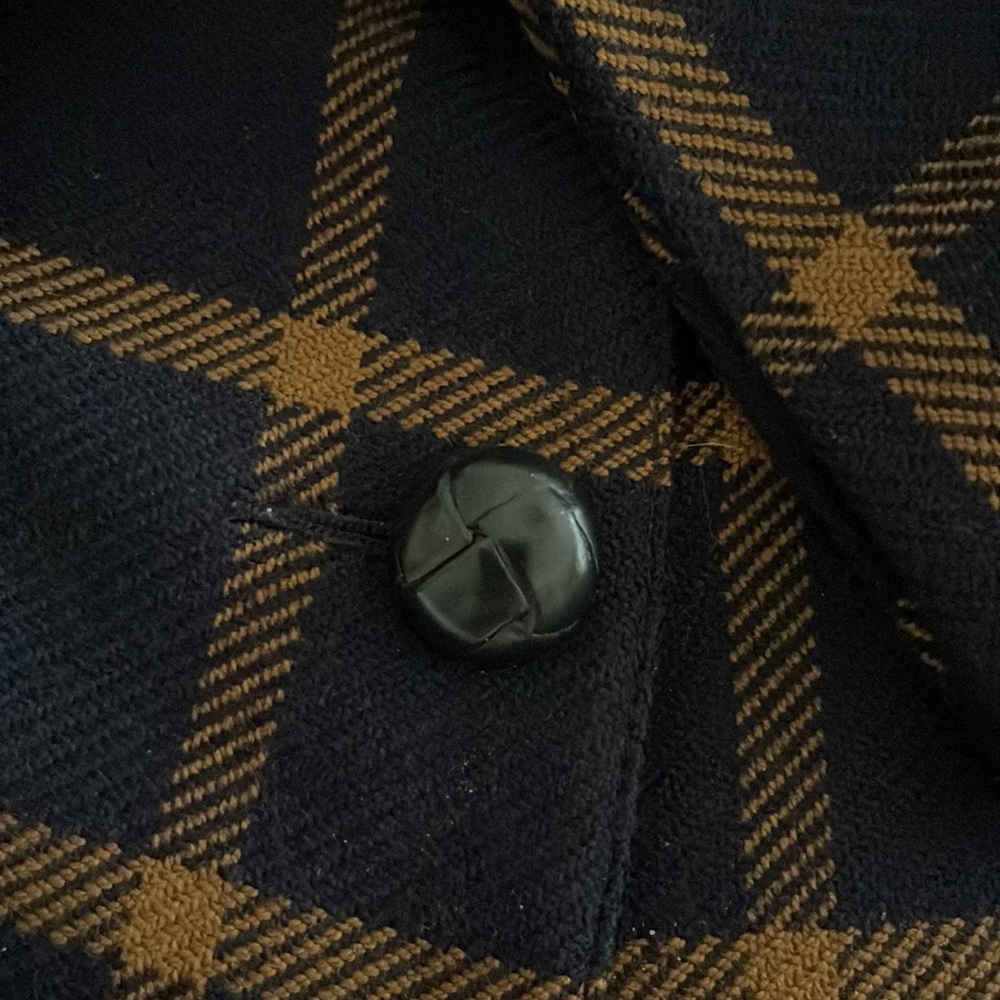 Vintage Anne Klein II Plaid Wool n Cashmere Blazer - Picture 8 of 10